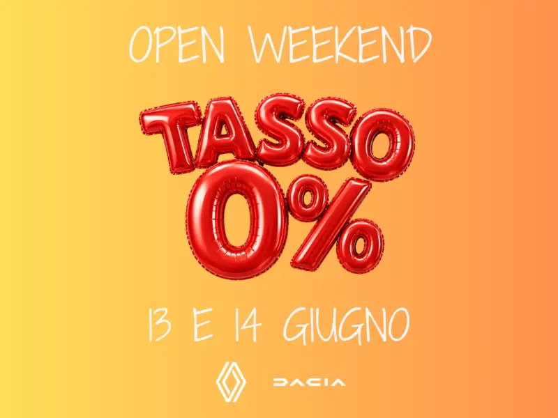OPEN WEEKEND DACIA E RENAULT